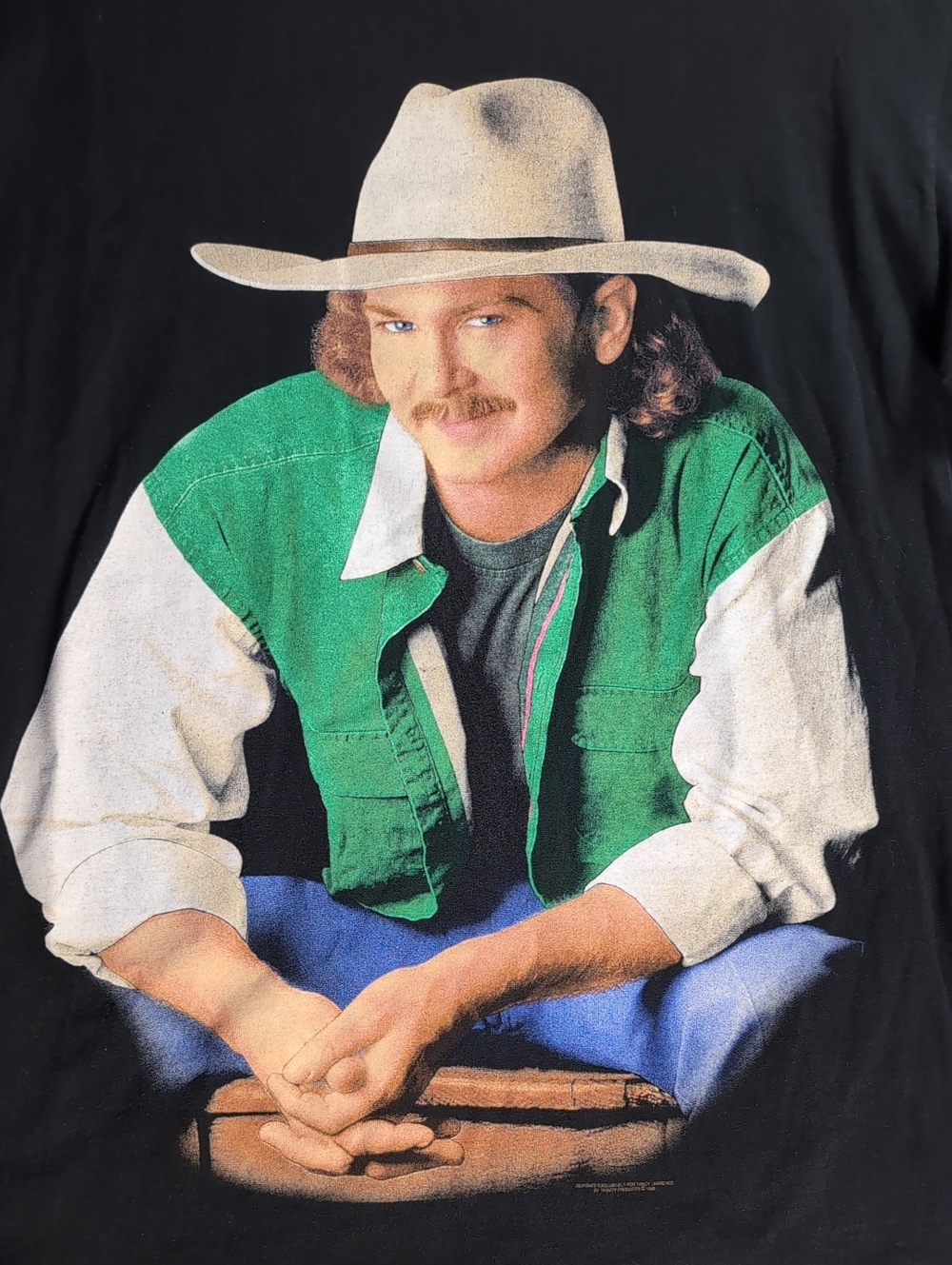 Vintage 1995 Tracy Lawrence I See It Now Album Release Shirt Single Stitch Sz L - Picture 2 of 10